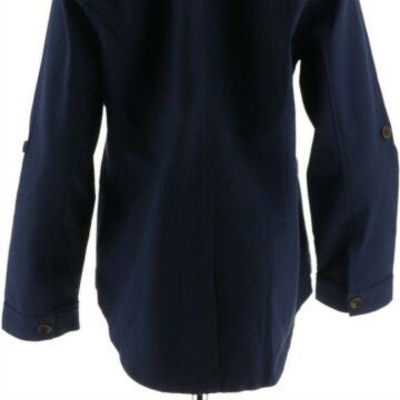 NWT ISAAC MIZRAHI BUTTON SHAWL UTILITY JACKET 12 - Picture 8 of 12